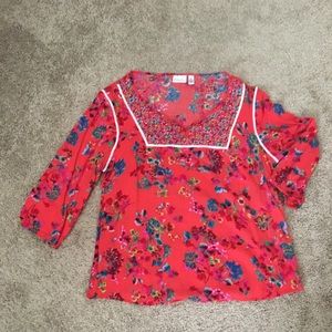 XL Vibrant Floral shirt